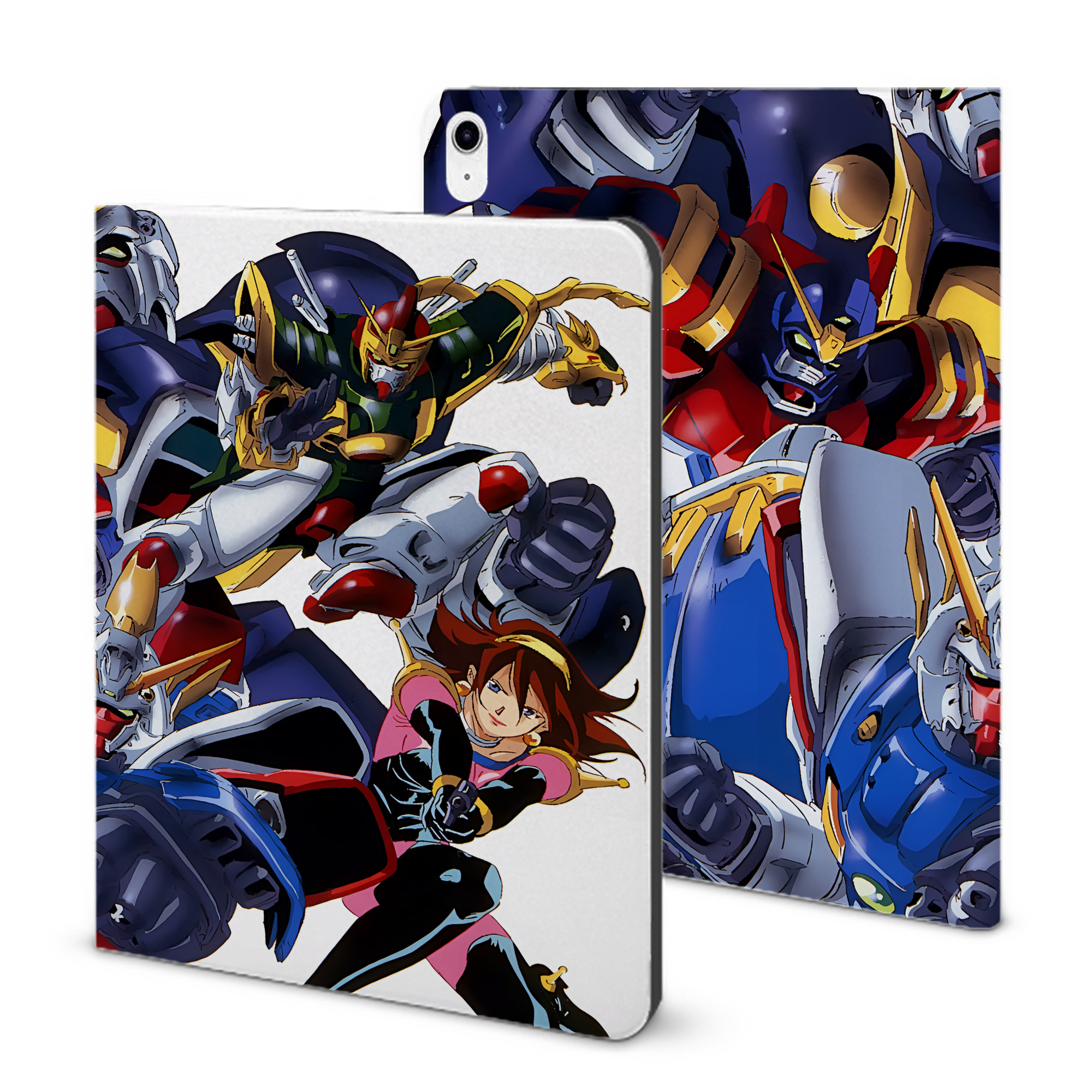 （画像用） 機動戦士ガンダム Mobile Suit Gundam IPad ケース ブック型 PUレザー TPU 耐衝撃 軽量 薄型 ペン収納なし 全面保護 IPad 各モデル対応